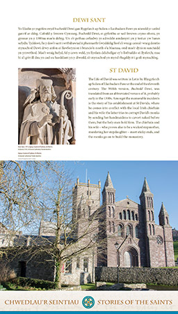 Interpretation panel for St David.
